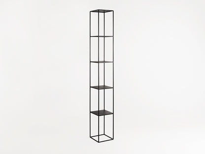 Knygų lentyna TENSIO PILLAR 5F 230x30 - juoda