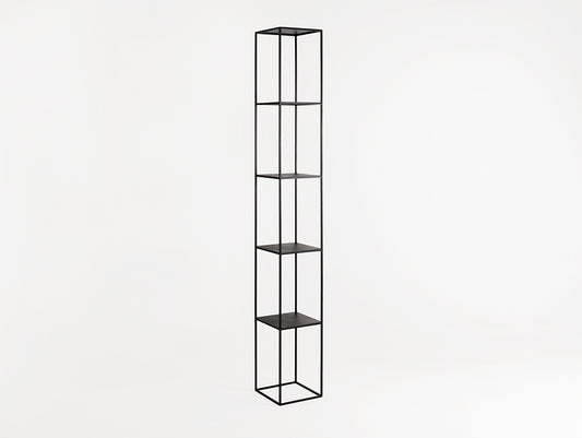 Knygų lentyna TENSIO PILLAR 5F 230x30 - juoda