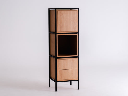Rack SPINTELĖ 1R3 MIX - juoda