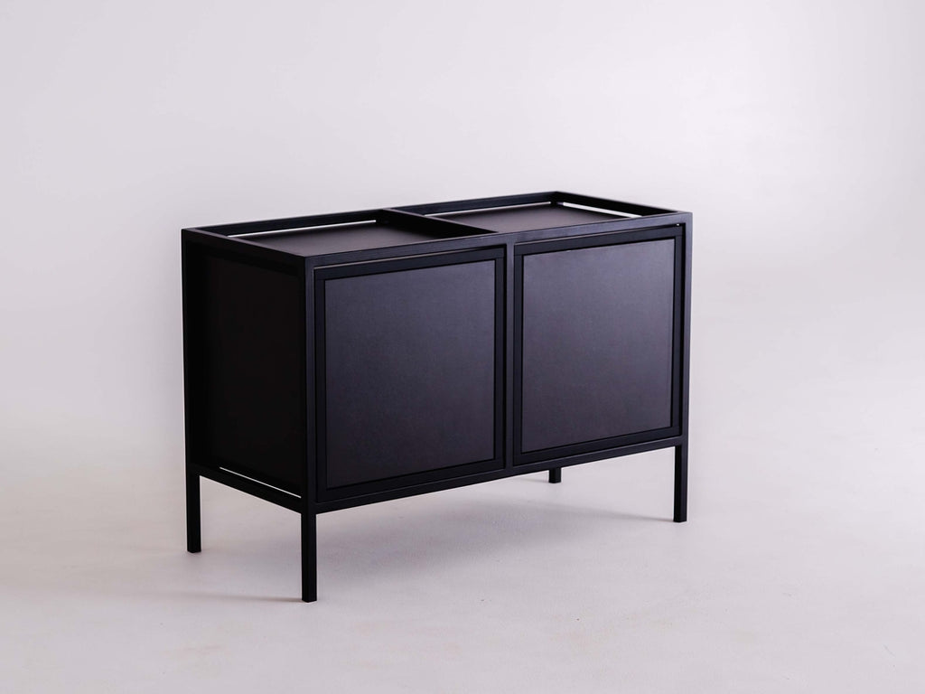 Rack SPINTELĖ JUODOS 2R1 DURYS x2