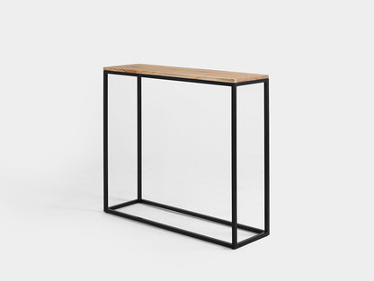 Konsolė JULITA SOLID WOOD 92-1F - ąžuolas, juodas