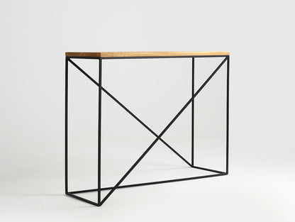 Konsolė MEMO SOLID WOOD 100 - ąžuolas, juodas