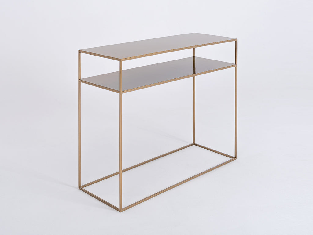 Konsolė TENSIO 2 FLOROR METAL 100x35 - auksinė