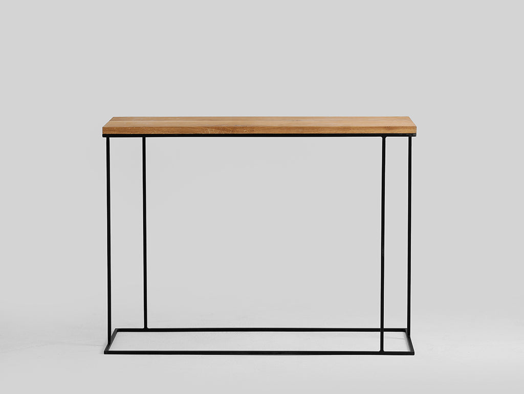 Konsolė WALT SOLID WOOD 100 - ąžuolas, juodas