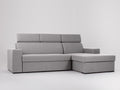 Kampinė sofa-lova ATLANTICA R - plieno(et91), riešutmedžio