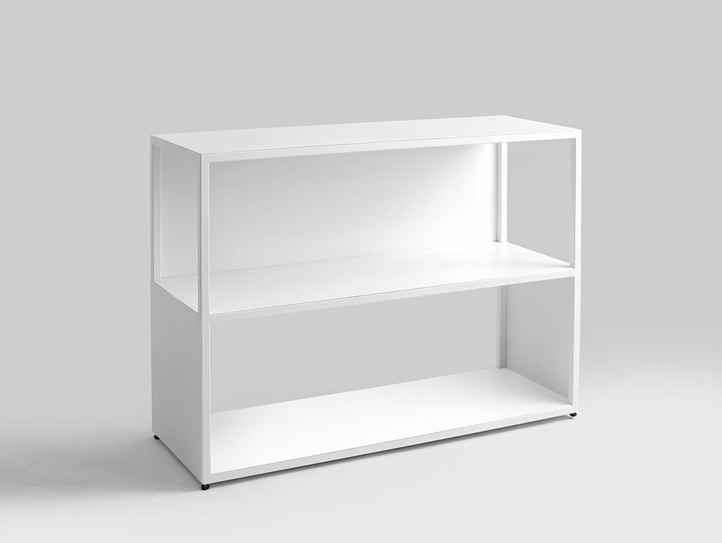 Knygų lentyna HYLLER SIDE METAL 100x75 - balta