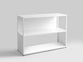 Knygų lentyna HYLLER SIDE METAL 100x75 - balta