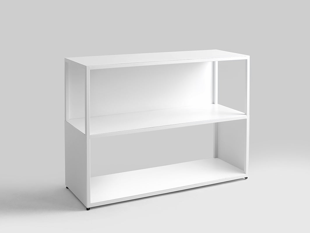 Knygų lentyna HYLLER SIDE METAL 100x75 - balta