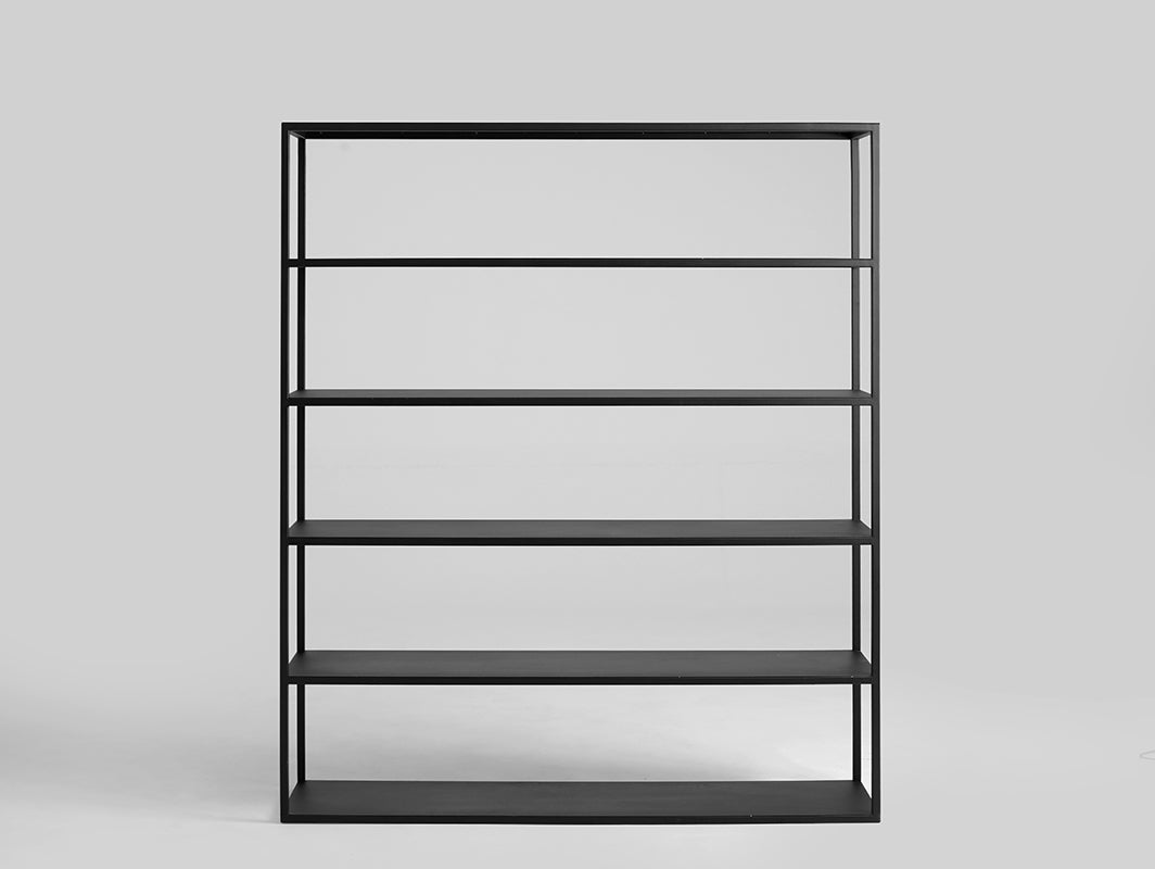 Knygų lentyna HYLLER METAL 150x180 - juoda