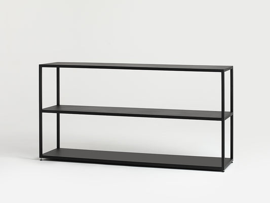 Knygų lentyna HYLLER METAL 150x75 - juoda