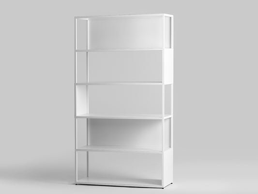 Knygų lentyna HYLLER SIDE METAL 100x180 - balta