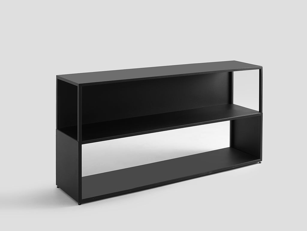 Knygų lentyna HYLLER SIDE METAL 150x75 - juoda