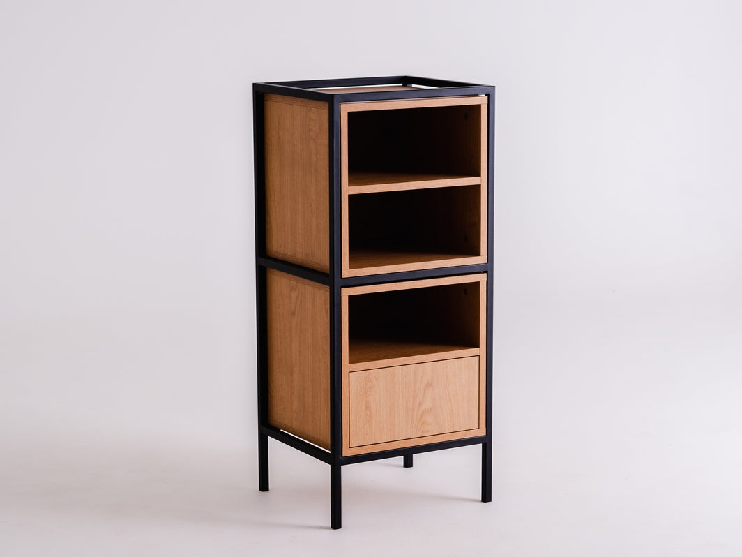 Rack SPINTELĖ 1R2 MIX - juoda