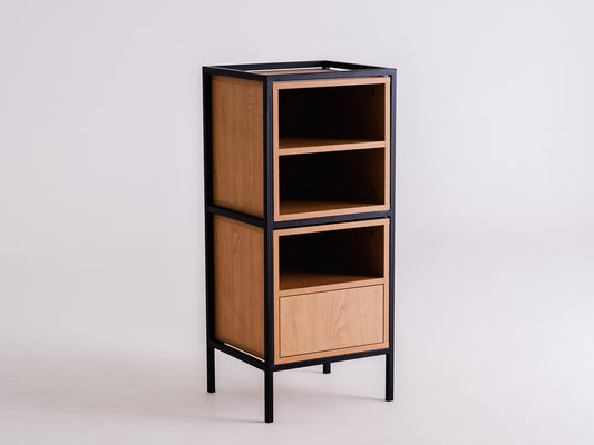 Rack SPINTELĖ 1R2 MIX - juoda