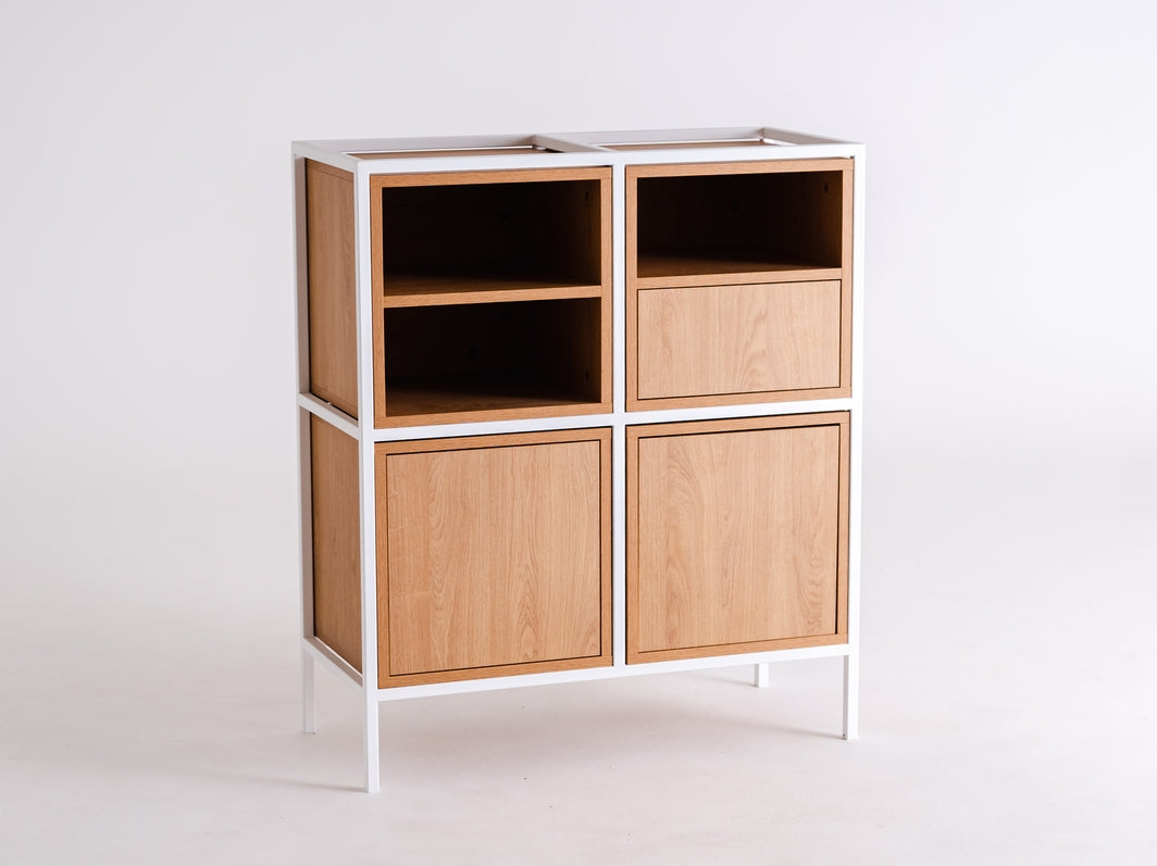 Rack SPINTELĖ 2R2 MIX - balta
