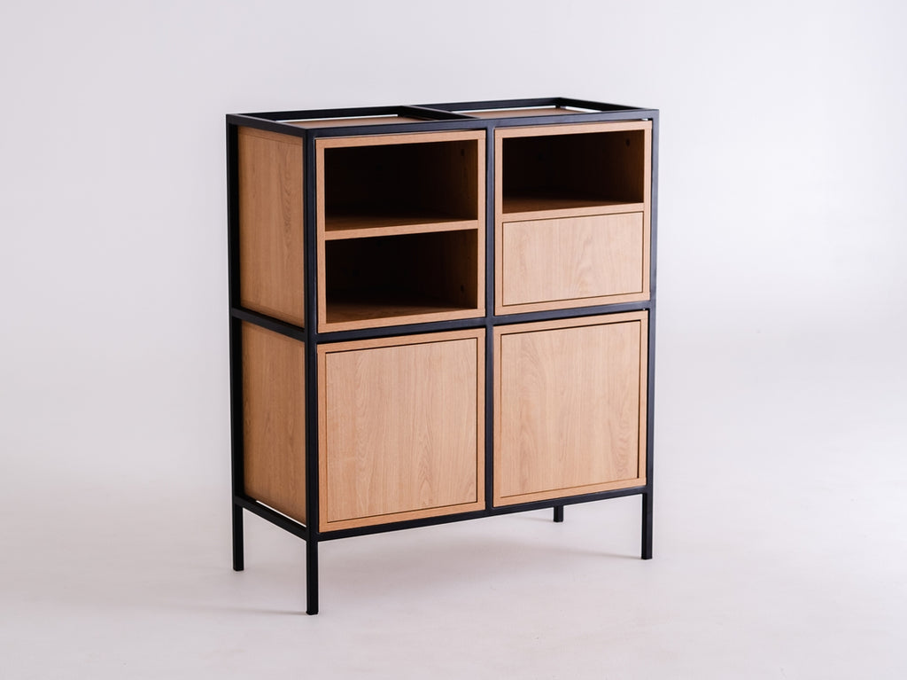 Rack SPINTELĖ 2R2 MIX - juoda
