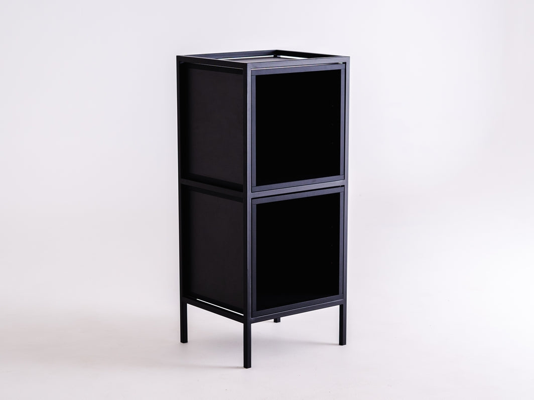 Rack SPINTELĖ BLACK 1R2 DĖŽĖ x2