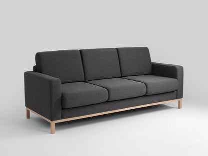 Trivietė sofa-lova SCANDIC - anglis(et95), natūrali