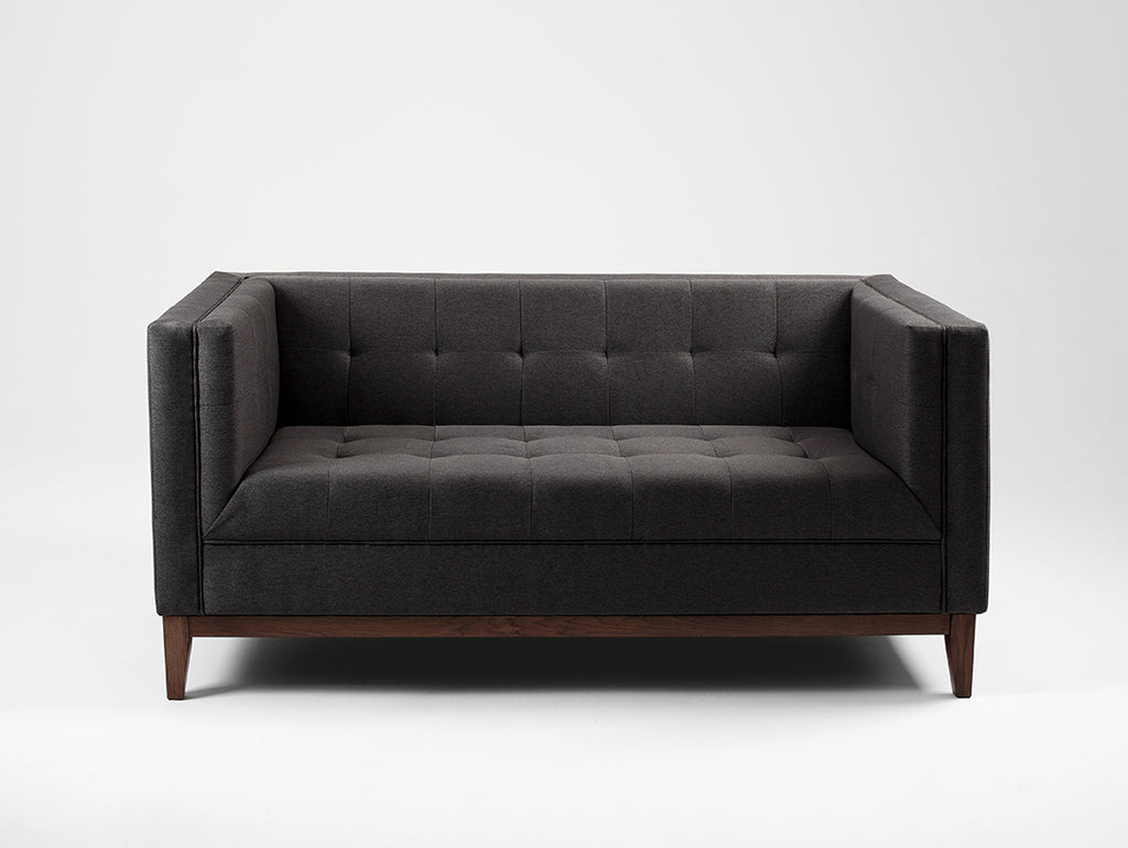 Dvivietė sofa-lova by-TOM - anglis(et95), riešutas