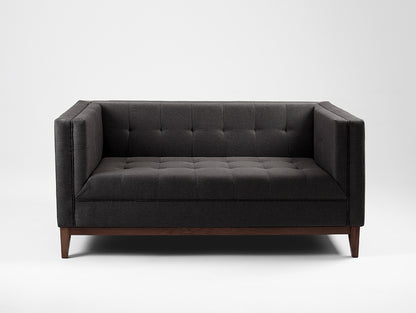 Dvivietė sofa-lova by-TOM - anglis(et95), riešutas