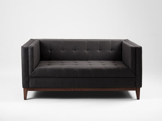 Dvivietė sofa-lova by-TOM - anglis(et95), riešutas