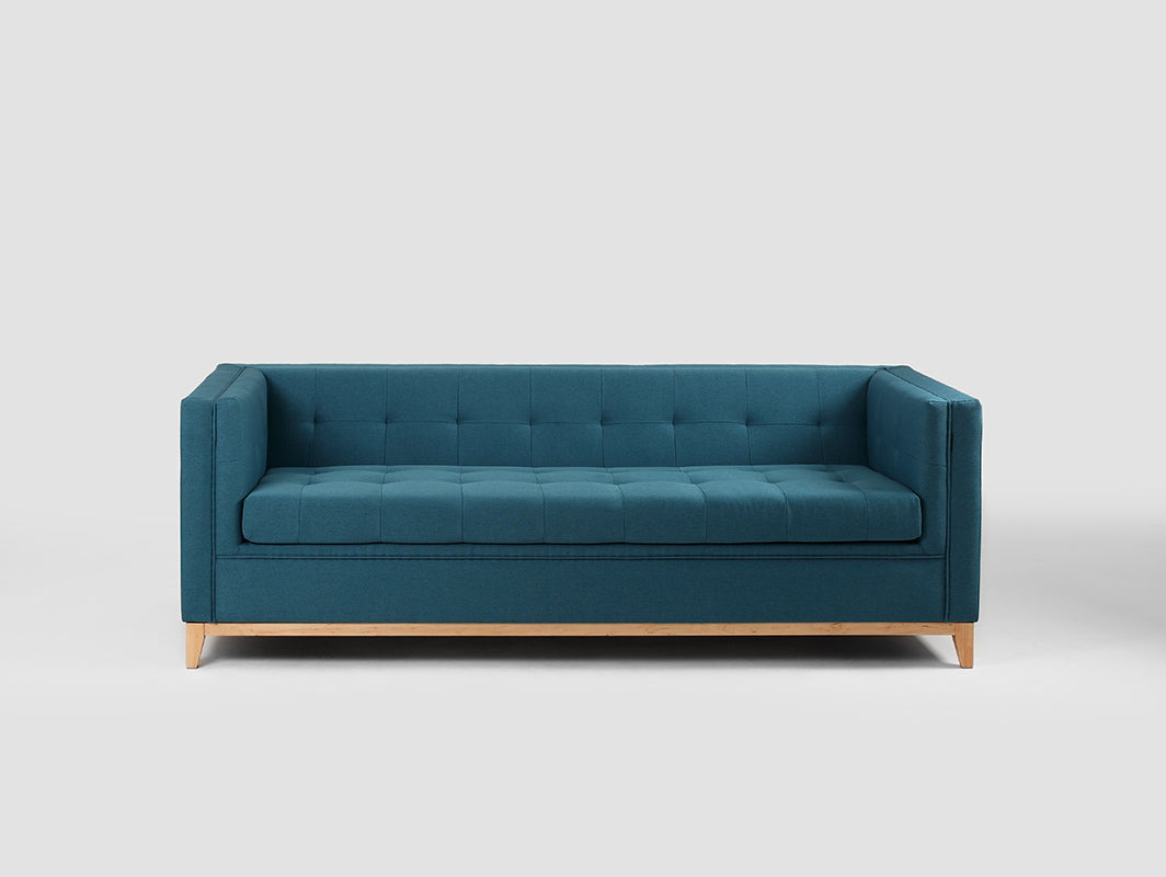 Trivietė sofa-lova by-TOM - jūros bangos(et85), natūrali