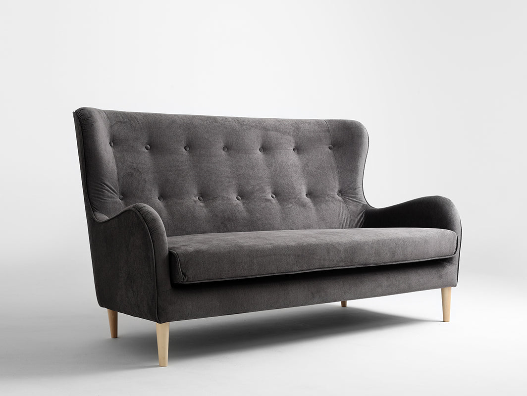Trivietė sofa COZYBOY - audros debesis(mt15), natūrali