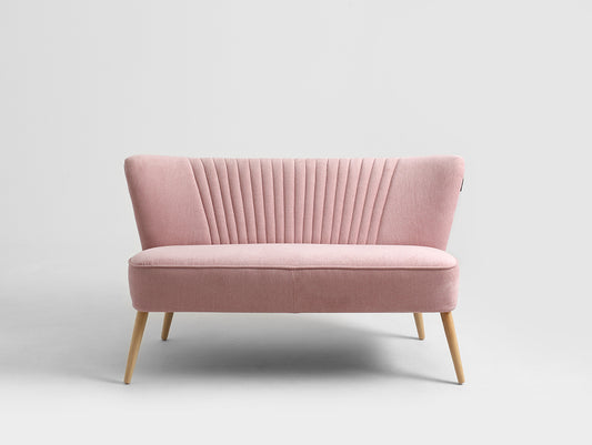Dvivietė sofa HARRY - rožinė meringue(ol08), natūrali