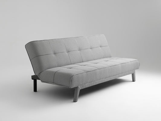 Dvivietė sofa-lova MODES - tamsi pepita (ke700)