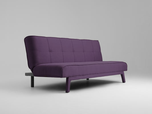 Dvivietė sofa-lova MODES - slyva(1309), juoda