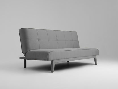 Dvivietė sofa-lova MODES - plieninis(et91)
