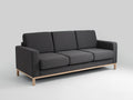 Trivietė sofa SCANDIC - anglis(et95), natūrali
