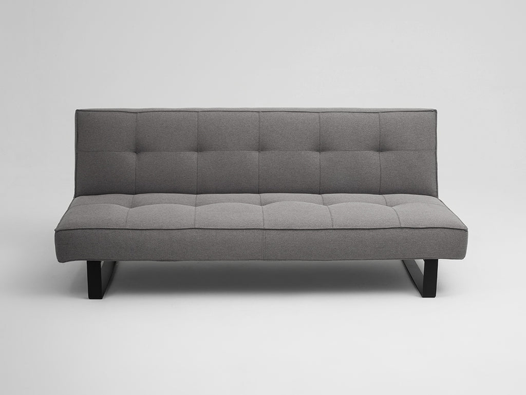 Dvivietė sofa-lova SLEEK - plieninė(et91), juoda