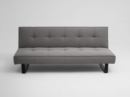 Dvivietė sofa-lova SLEEK - plieninė(et91), juoda