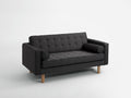 Dvivietė sofa TOPIC WOOD - karboninė(et95), natūrali