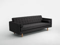 Trivietė sofa TOPIC WOOD - anglis(et95), natūrali