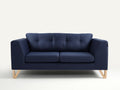 Dvivietė sofa WILLY - rašalas(et80), natūralus