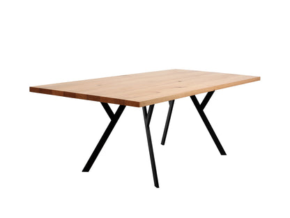 Valgomojo stalas ZX SOLID WOOD 180 - ąžuolas, juodas