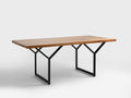 Valgomojo stalas LONGO SOLID WOOD - ąžuolas, juodas