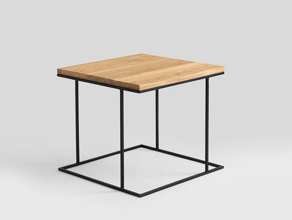 Kavos staliukas WALT SOLID WOOD 50 - ąžuolas, juodas