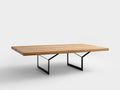 Kavos staliukas LONGO SOLID WOOD 140 - ąžuolas, juodas