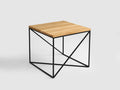 Šoninis staliukas MEMO SOLID WOOD 50 - ąžuolas, juodas
