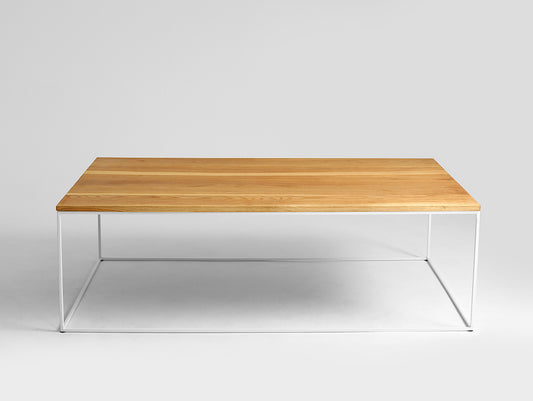 Kavos staliukas TENSIO SOLID WOOD 140 - ąžuolas, baltas