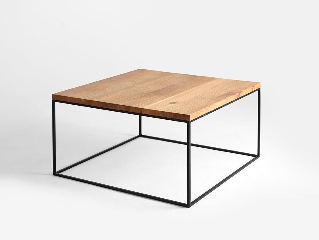 Kavos staliukas TENSIO SOLID WOOD 80 - ąžuolas, juodas
