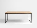 Kavos staliukas TENSIO SOLID WOOD 100x60 - ąžuolas, juodas