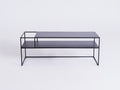RTV Stalas SENSO FLOWER METAL 120x45 L - juodas