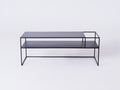 RTV Stalas SENSO FLOWER METAL 120x45 P - juodas