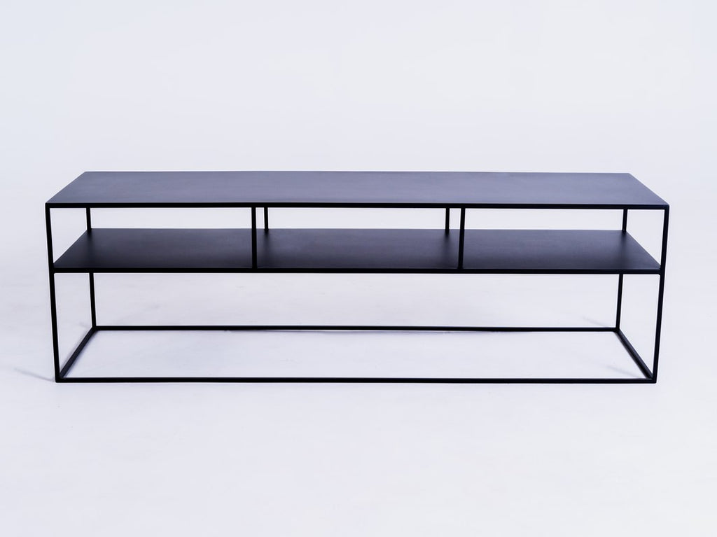 RTV Stalas TENSIO 2 FLOORS METAL 150 - juodas
