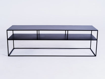 RTV Stalas TENSIO 2 FLOORS METAL 150 - juodas