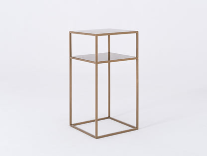 Šoninis staliukas TENSIO 2 FLOORS METAL 30 - auksinis